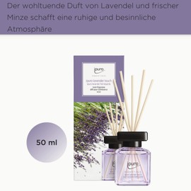 ipuro - Refreshing ipuro Lavender Touch Room Fragrance - Subtle Room Freshener with Contemplative Lavender Notes - Stylish Air Freshener in the Home for a Puristic Fragrance Experience 50 ml