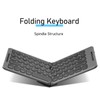 Foldable Bluetooth Keyboard 2 Fold Wireless Keyboard 3 Channel for