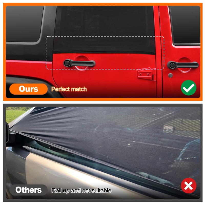 Blackout Shades for Car Side Windows, Car Window Sunshades Rear