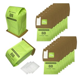(20+3) Packs Replacement Type BB Compact Canister Bags and Motor Filters Compatible with Oreck XL Buster B Canister Vacuum bags XL PRO 5 PKBB12DW BB180 BB280 BB850 BB870 BB900 BB900-DGR BB1000 MV160