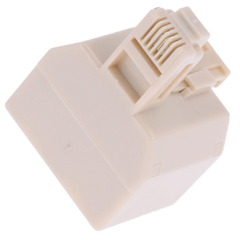 RJ11 Male to Dual Port RJ11 Female Duplicator Telephone Socket