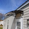 Flandre Patio Door Window Awning Canopy, Polycarbonate Cover Front Door