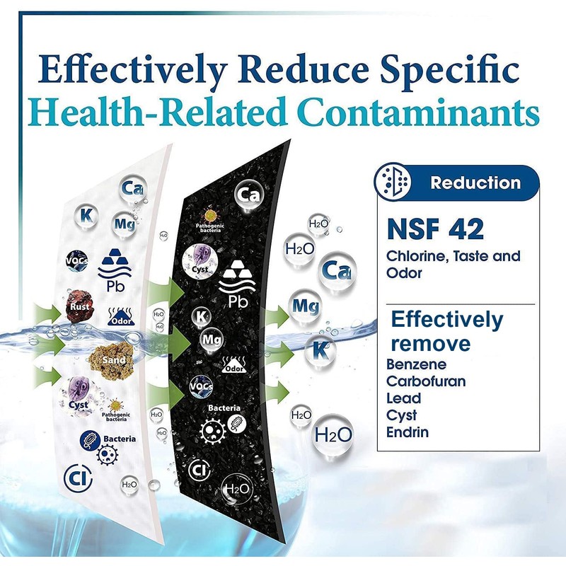 Water Filter HX2017F-A Replacement, Compatible with Hisense HX2017F-A, HX2017FR-A Water