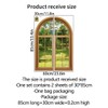 3D Wall Stickers Fake Window Wall Stickers,Arched Garden Scenery View