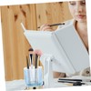 DOITOOL Cosmetic Brush Holder Thickened Glass Pencil Container Blue Small