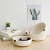 3 Piece Cotton Rope Woven Storage Basket Set Round Cotton
