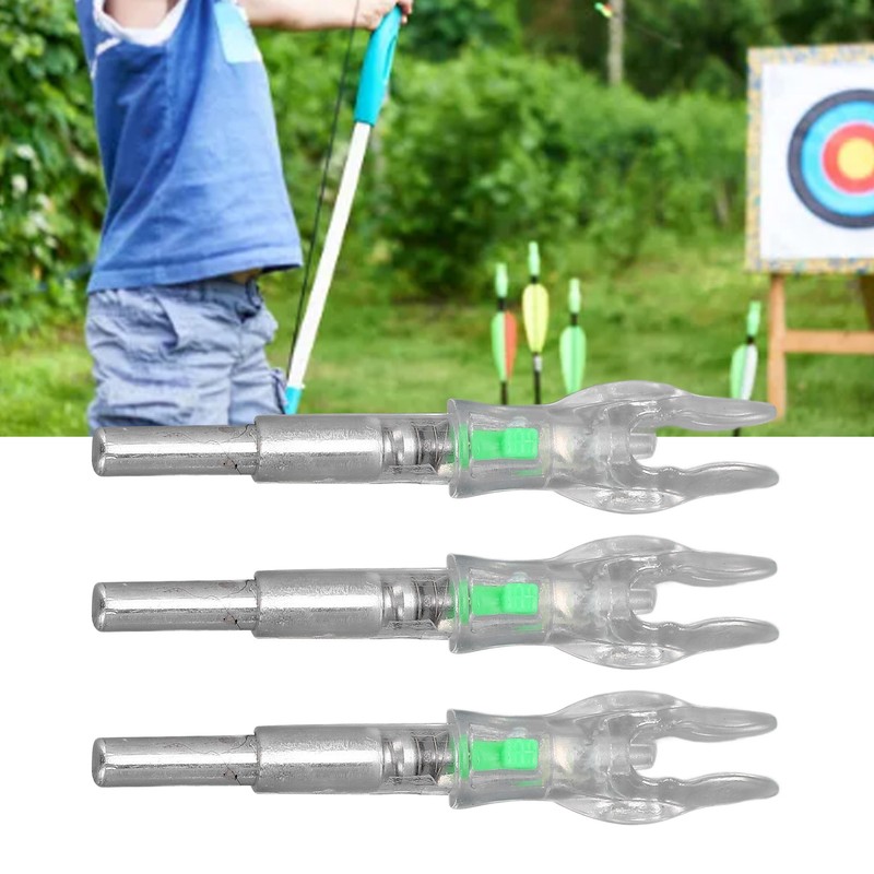 3PCS Lighted Nocks for Arrows Plastic Auto Lighting Archery Arrow