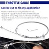 PQY 24" Hi-Tech Throttle Cable Braided Stainless Steel Throttle Cable