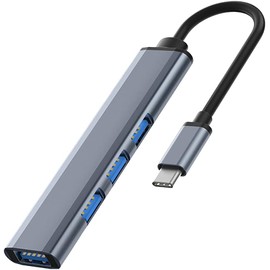 Hub USB C 3.0 a USB adaptador múltiple de 4 puertos hub USB Hub Docking Station con 1 x USB 3.0 y 3 x USB 2.0, Hub USB para MacBook, Flash Drives,