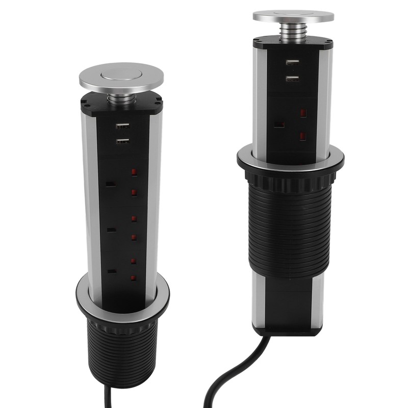 Pop Up Outlet Socket Recessed Retractable Power Strip Charging Station