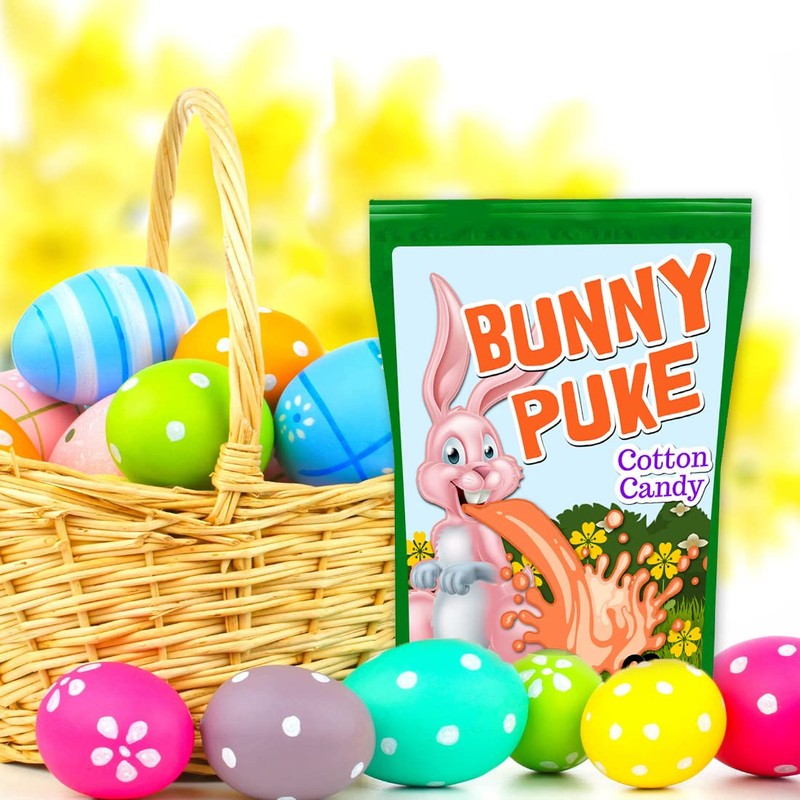 Bunny Puke Cotton Candy - Easter Candy Gifts for Kids