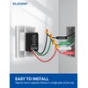 ELEGRP Smart Light Switch, 2.4GHz Wi-Fi Light Switch Compatible with