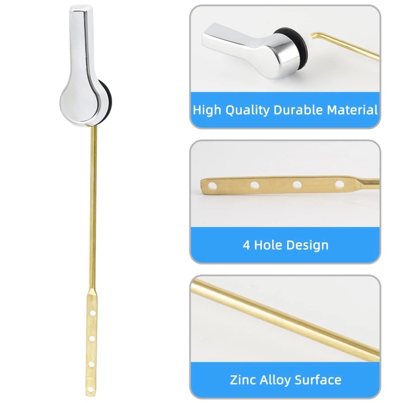 Universal Front Mount Handle Hibbent 2 Pack Toilet Tank Flush