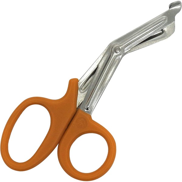 Trauma Shears 7.5'' Stainless Steel Medical Bandage Scissors EMT Shears for Emergency Supplies (Orange)
