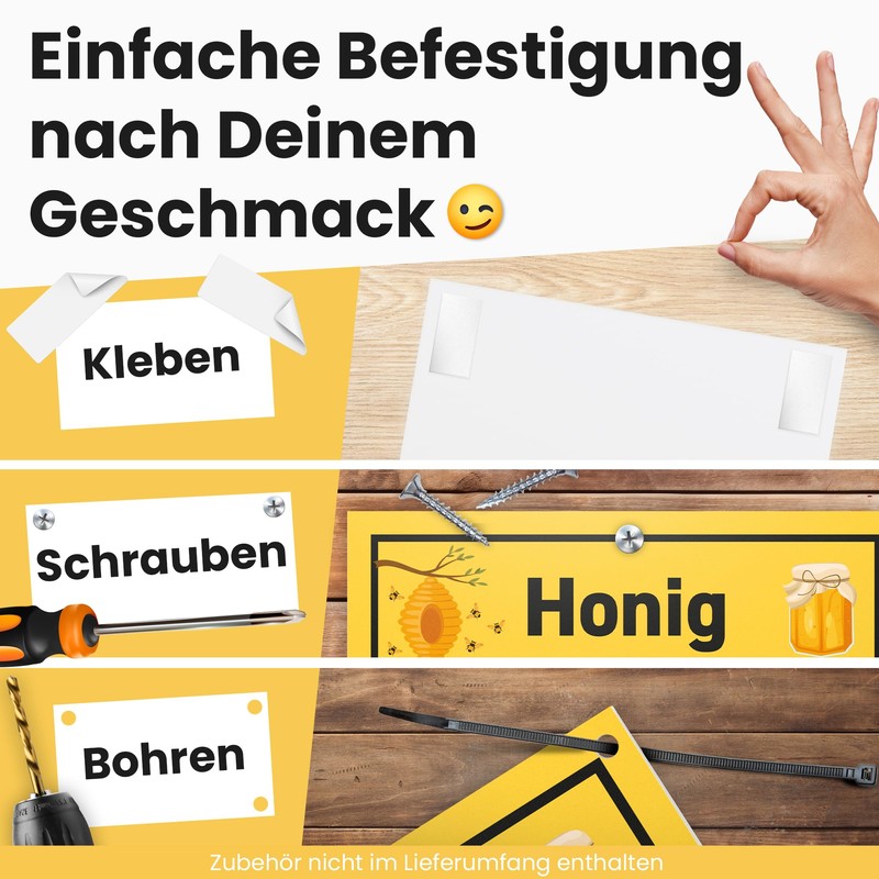 DankeDir! Honig aus eigene Bekerei – 30 x 20 cm