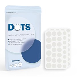 Dots Parches Para Acné - 56 Piezas (8mm/10mm/12mm) Resistentes Al Agua, Tratamiento Hidrocoloide De Imperfecciones Con Centella Asiatica Para ElCuidado De La Piel, Pimple Patch Hecho En Corea Del Sur