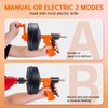Drain Auger, Clog Remover with Drill Adapter, 32.8 ft Flexible