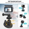 JEBUTU Magnet Camera Mount for GoPro with 360°Rotation Ball Head