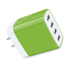 4-Port USB Charger for Various Smartphones and Other USB Devices, 5 V, 4.8 A, Supports Simultaneous Charging