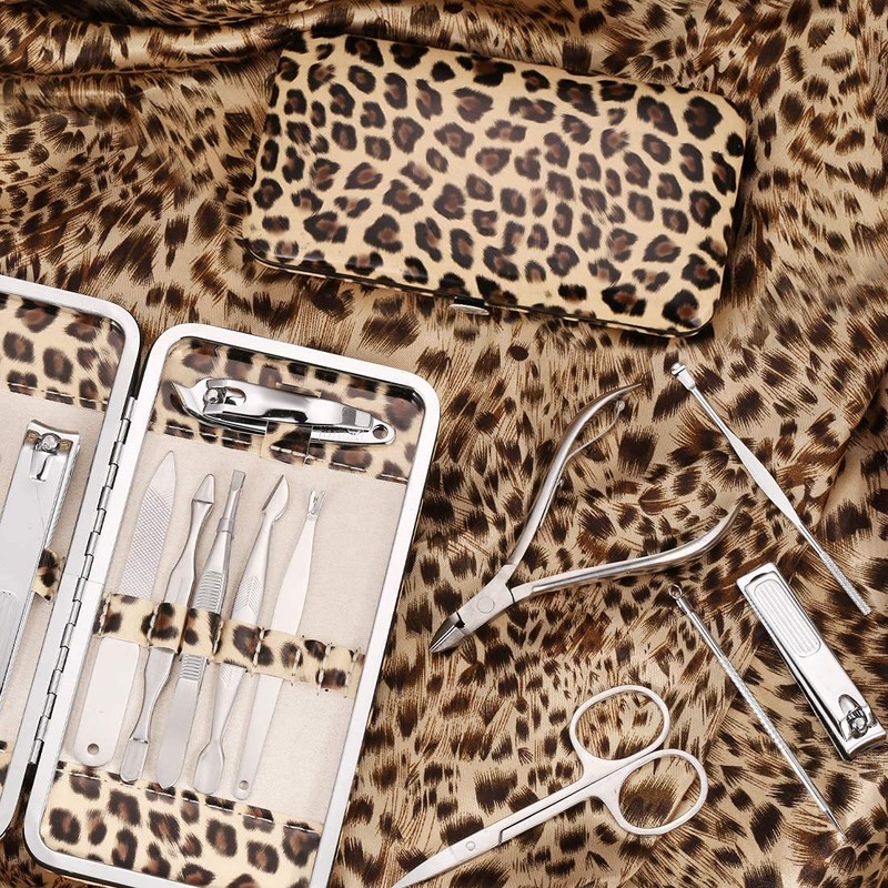 Manicure Kit, FAMILIFE 12pcs Nail Clippers Set Stainless Steel Multipurpose