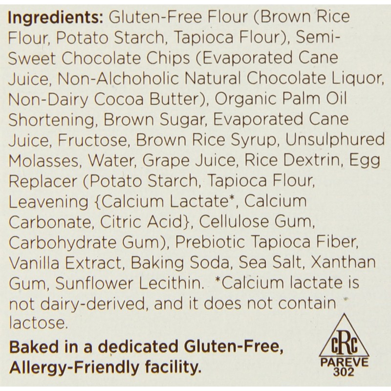 Cybele's Free to Eat Cookies, Chocolate Chip, 6 Ounce