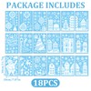 Christmas Window Stickers 18 Sheets Festive Xmas Decorations, Snowflakes &