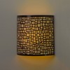 It's Exciting Lighting IEL-2901 London Barrel Wireless Wall Sconce, Amber