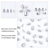 UNICRAFTALE 48 Pieces 4 Sizes Column Cord Ends 201 Stainless