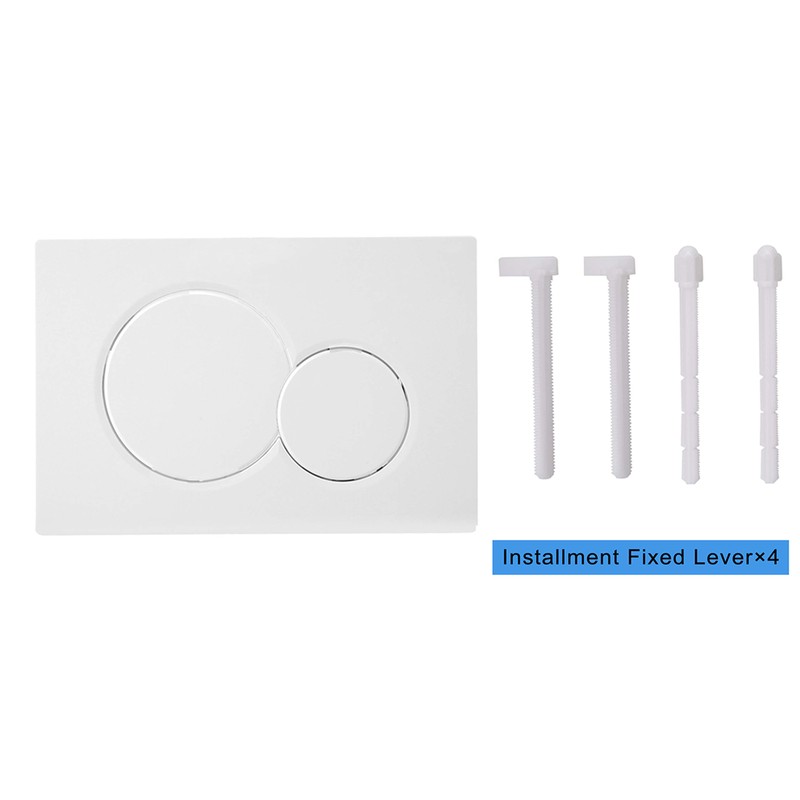 Dual-Flush Actuator Plate for Concealed Cisterns Alpine White Compatible With