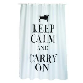 MSV Cotexsa by Premium Anti-Mould Textile Shower Curtain - Anti-Bacterial, Washable, 100% Waterproof with 12 Shower Curtain Rings - Polyester, "Mosaic" 180 x 200 cm - Made in Spain