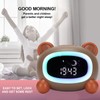 Kids Wake Clock Cartoon Kids Sleep Training Clock with Night