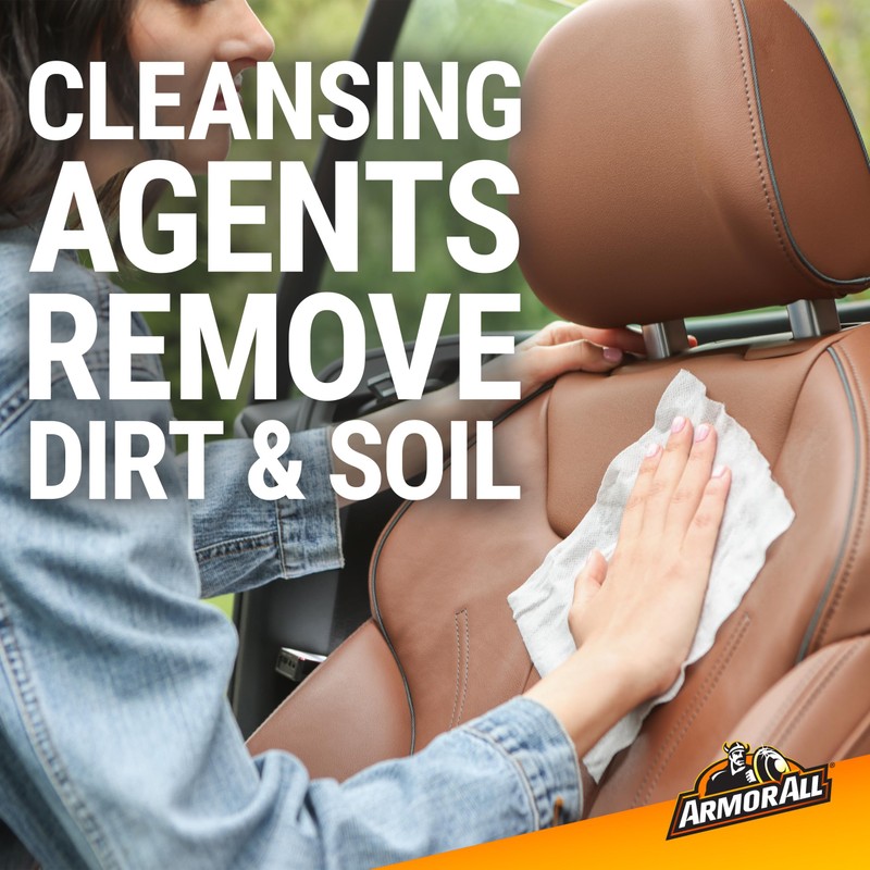 Armor All Interior Cleaner Car Leather Wipes by , For