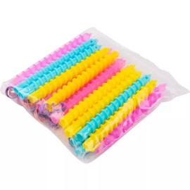 Gurup 미용실 롱롯드 구르프 트위스트 파마 롯드 헤어샵 [소형 나선형 나사 20개] Beauty Salon Long Rod Curling Twist Perm Rod Hair Shop [Small Spiral Screw 20 Pieces]