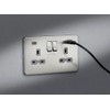 13A 2G SP Switched Socket with Dual USB A+C (5V