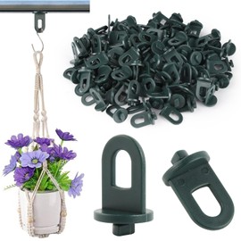 100 x Greenhouse Clips, Sturdy Eyelets Trellis Clips with High Load Capacity, Plastic Hanging Devices, Greenhouse Accessories for Greenhouse, Plant Curtain