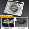 Qrity 4 Pcs Shower Stall Drain Protector, Hair Catcher, Shower
