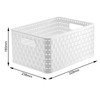Rotho Country Storage Box 11 Litre Rattan Look, Plastic (Polypropylene)