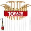 10 Pcs Gold Coffee Syrup Pump, Compatible with 25.4 Oz/750ml