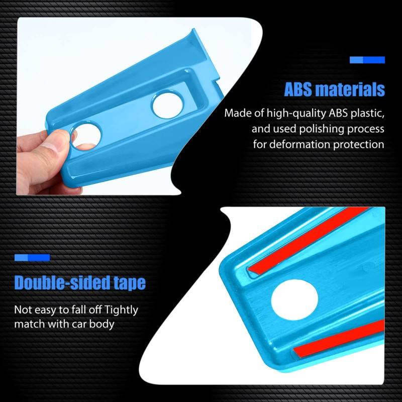JeCar Light Blue Door Hinge Cover Trim for 2007–2018 Jeep