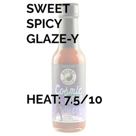 Cosmic Disco by Karma Sauce, Medium-Heat Hot Sauce With Flavors of Ghost Pepper, Jalapenos & Garlic, Made With All Natural Ingredients, 5 fl oz Bottle (1-Pack)