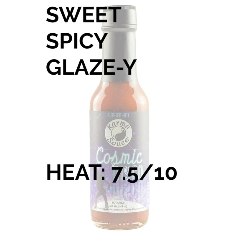 Cosmic Disco by Karma Sauce, Medium-Heat Hot Sauce With Flavors
