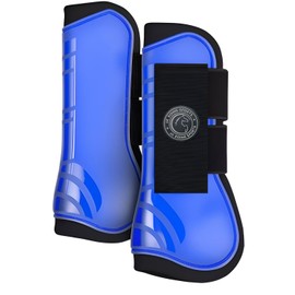 AK Prima Tendon Horse Boots Protective Gear and Training Equipment - Equine Boots, Wraps & Accessories AKRS-6068-01 (Blue, Full (Large))
