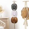 Yulejo Macrame Hat Hangers Boho Hat Rack for Wall Western