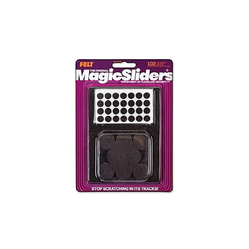 Magic Sliders 61979 Ultra Heavy Duty Brown Felt Pads Value
