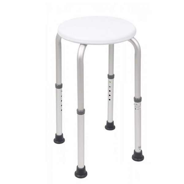 Homecraft Tall Shower Stool, Nonslip Bath Seat, Adjustable Lightweight Shower Stool for Safe Showering and Bathing, Bathtub Bench for Disabled, Elderly, Handicapped, Independent Daily Living Tool