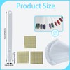 250 Pcs Plastic Nail Swatches Sticks, Clear Nail Swatch Sticks