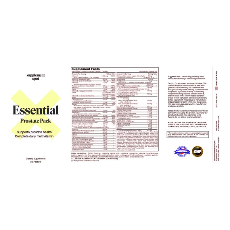 Essential Prostate Health Multivitaminas Para Hombres