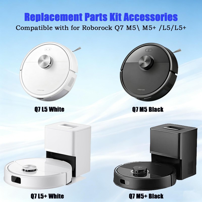 Q7 M5+ Replacement Parts Kit, compatible with Roborock Q7 M5+