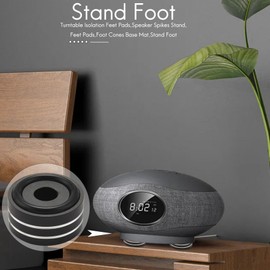 Peakloong 4Pcs 40X20Mm Aluminum HiFi AMP Speaker Isolation Stand Turntable Feet Pad