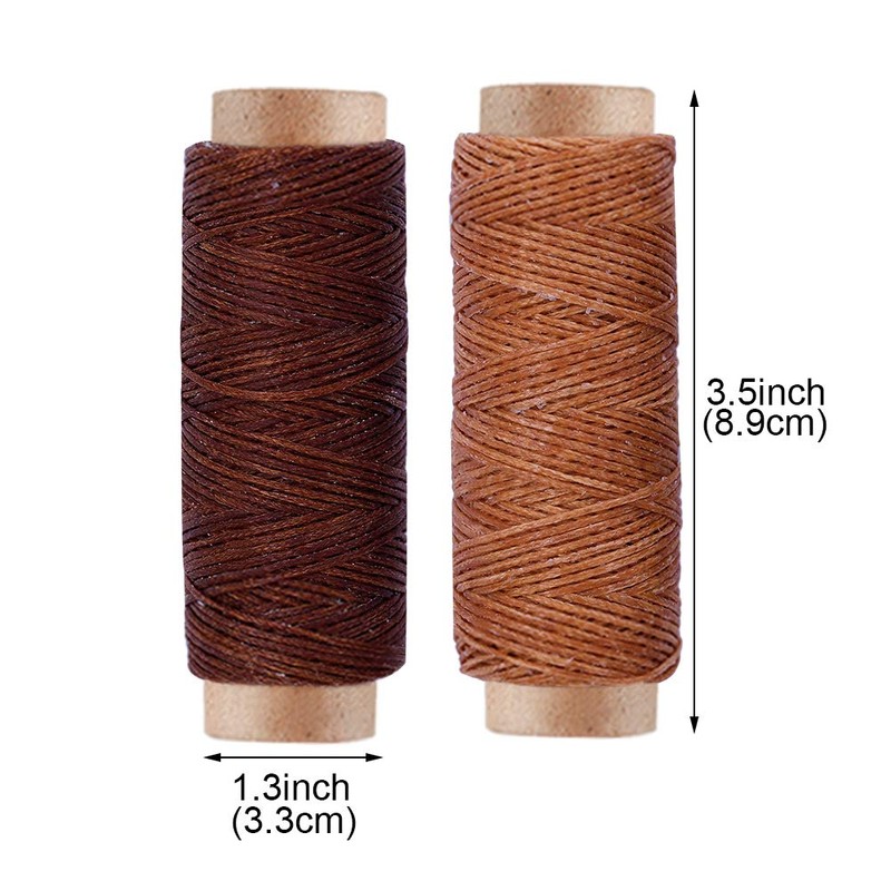 Leather Thread Set, 12 Colours Wax Thread, Leather Sewing Thread,